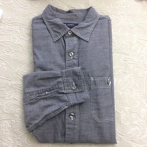 ⚡️Cremieux mens grey casual button down size M